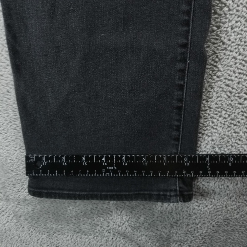 NYDJ Jeans‎ Womens 12 Black Barbara Bootcut Lift Tuck Stretch Preppy Dark Wash - Picture 9 of 11